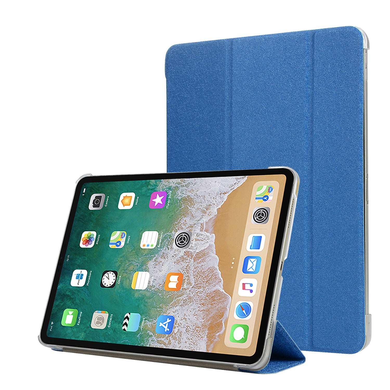 Leather Smart Case with Tri-fold Stand for iPad Pro 11-inch (2018)