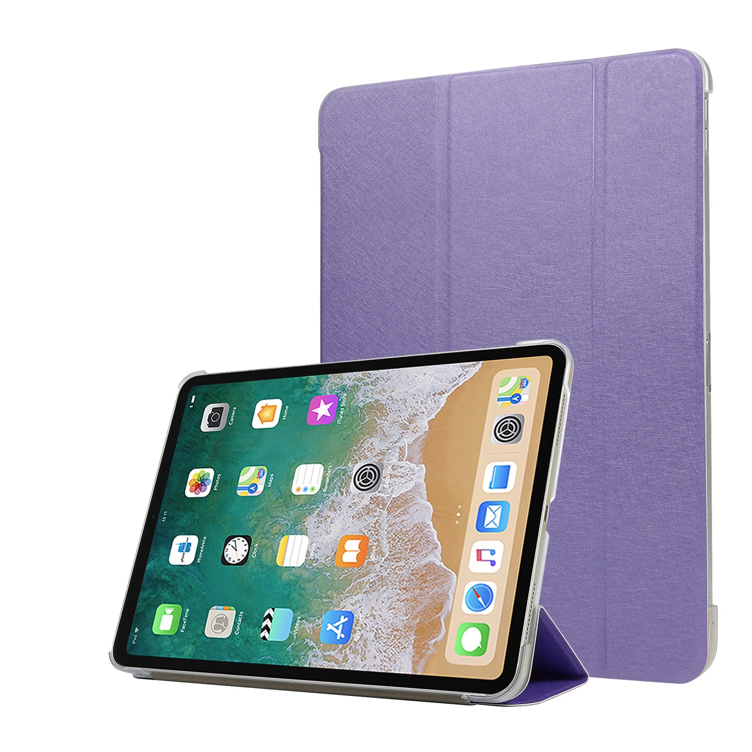 Leather Smart Case with Tri-fold Stand for iPad Pro 11-inch (2018)