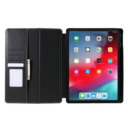 PU Leather Wallet Stand Tablet Case with Pen Slot for iPad Pro 11-inch (2018)