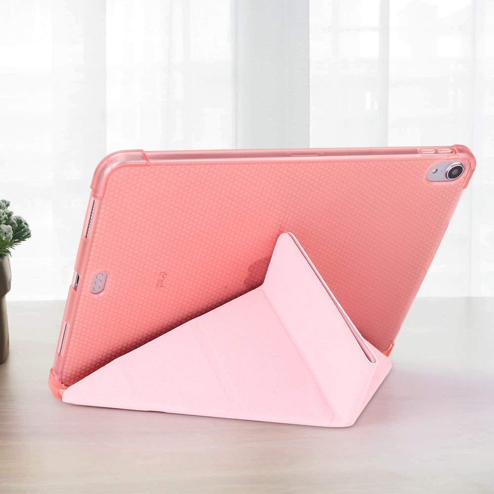 Origami Smart Leather Case [with Shock Absorption TPU / Apple Pencil Storage Groove] for iPad Pro 11-inch (2018)