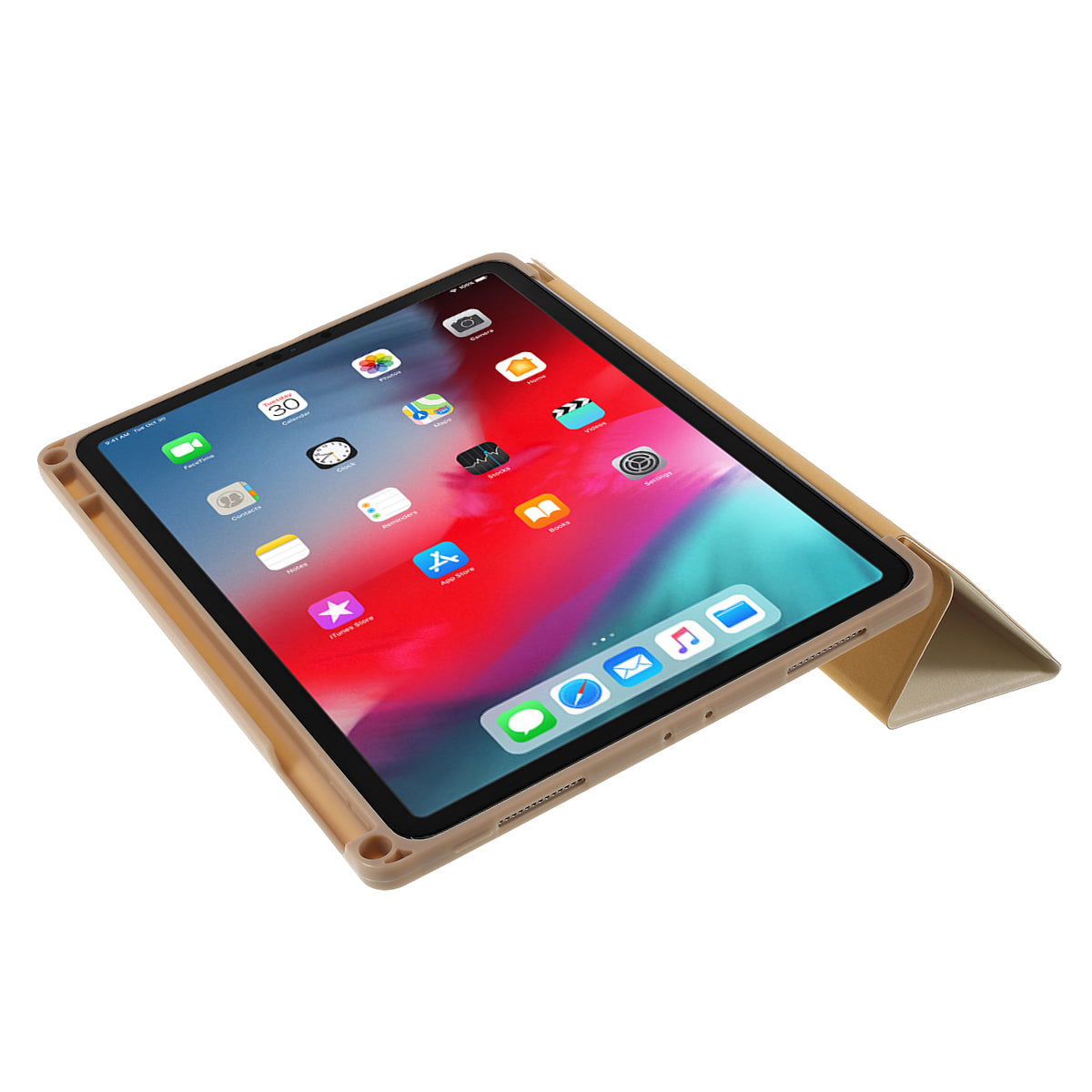 Pattern Printing Leather Cover with Tri-fold Stand for iPad Pro 11-inch (2018)