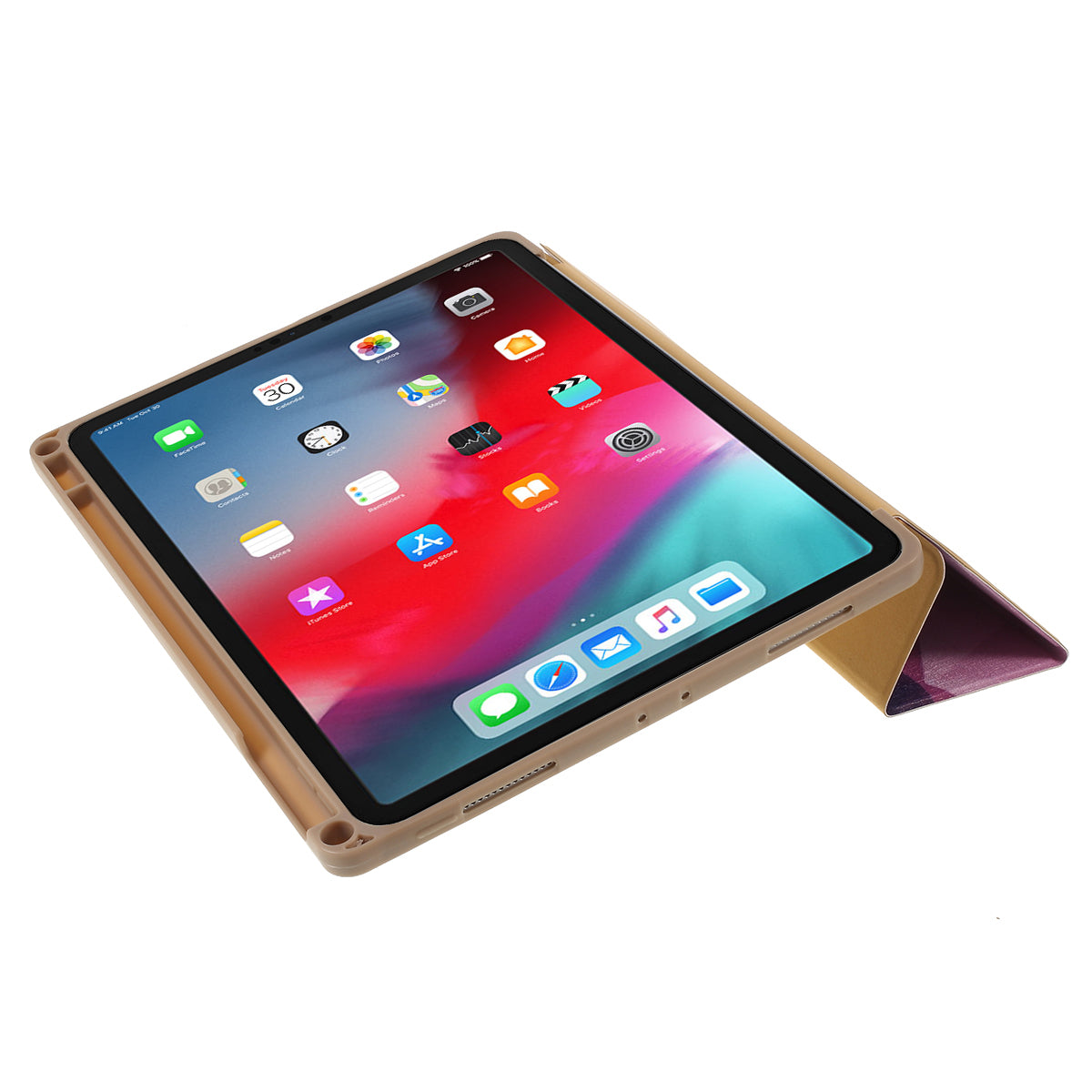 Pattern Printing Leather Cover with Tri-fold Stand for iPad Pro 11-inch (2018)