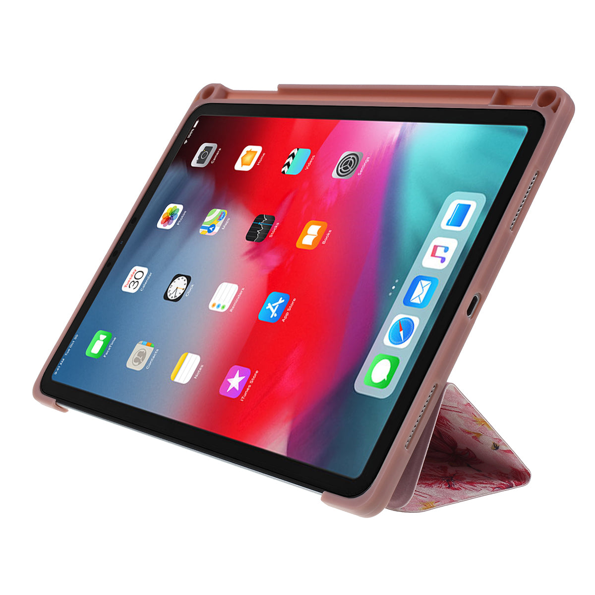 Pattern Printing Leather Cover with Tri-fold Stand for iPad Pro 11-inch (2018)