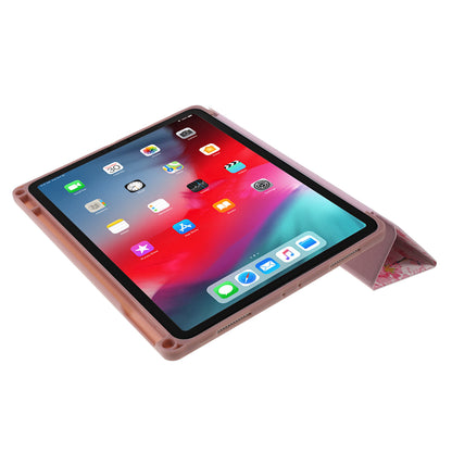 Pattern Printing Leather Cover with Tri-fold Stand for iPad Pro 11-inch (2018)