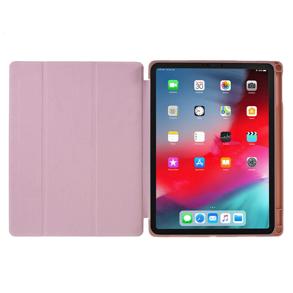 Pattern Printing Leather Cover with Tri-fold Stand for iPad Pro 11-inch (2018)