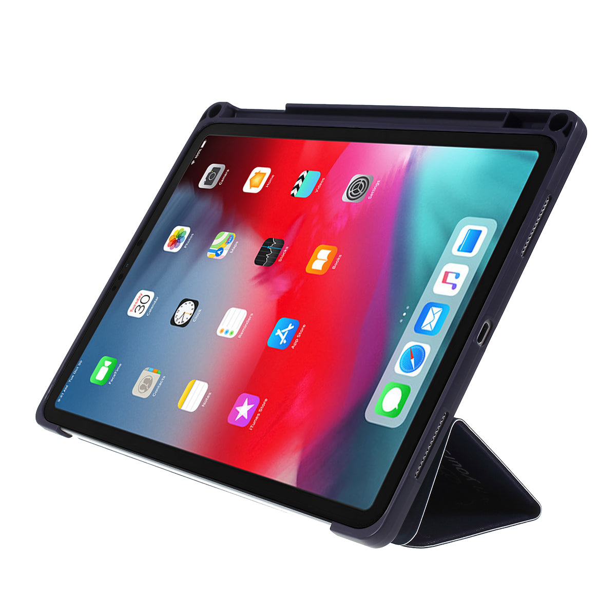 Pattern Printing Leather Cover with Tri-fold Stand for iPad Pro 11-inch (2018)