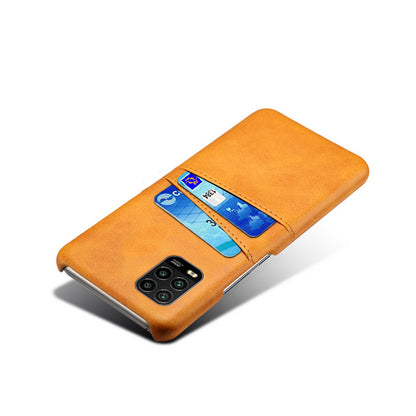 KSQ with Double Card Slots PU Leather Coated Hard PC Case for Xiaomi Mi 10 Lite 5G