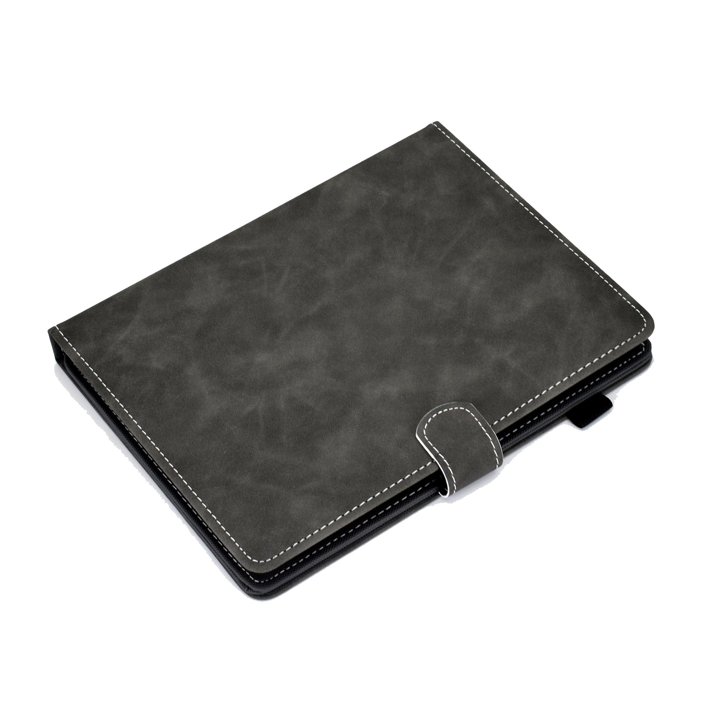 Solid Color Card Slots Stand Flip Leather Protective Shell for 10-inch Tablets