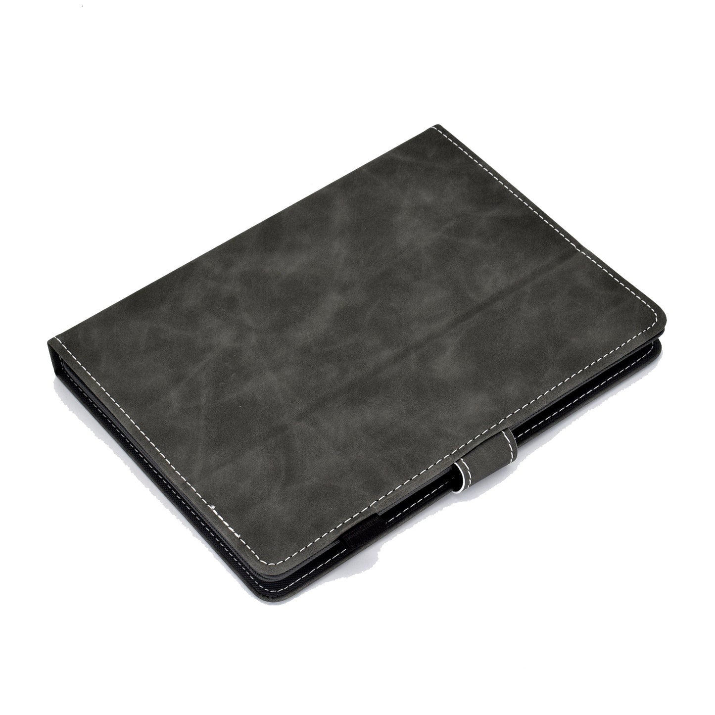 Solid Color Card Slots Stand Flip Leather Protective Shell for 10-inch Tablets