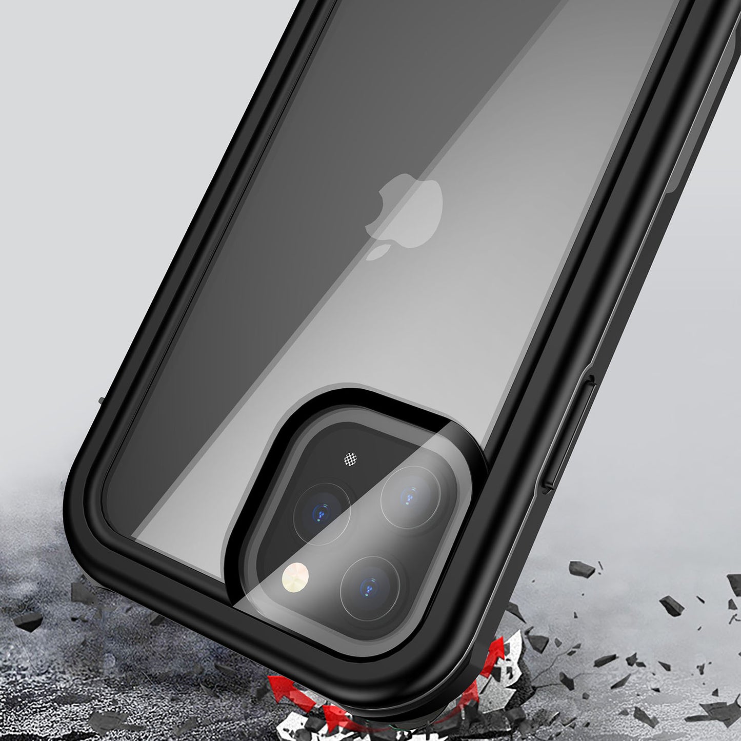 For iPhone 12 mini/13 mini 5.4 inch IP67 Waterproof Case Shockproof Protective Phone Cover Shell