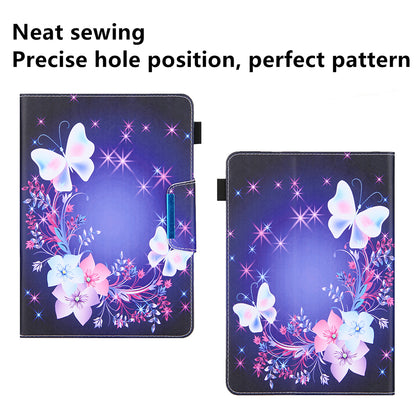 Pattern Printing Cross Texture Universal Leather Tablet Case for 7-inch Tablets