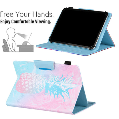 Pattern Printing Cross Texture Universal Leather Tablet Case for 7-inch Tablets