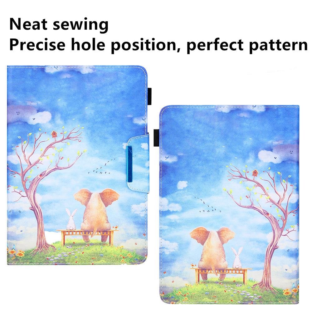 Pattern Printing Cross Texture Universal Leather Tablet Case for 7-inch Tablets