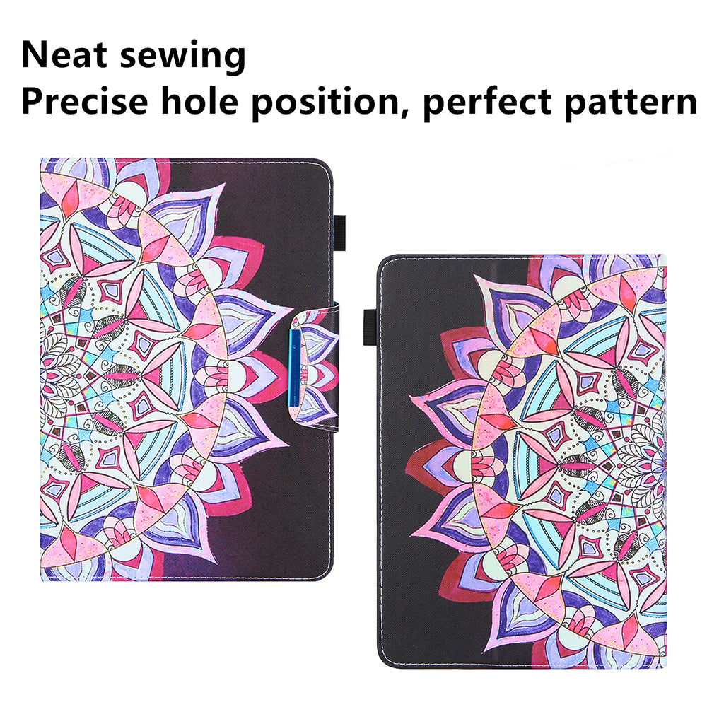 Pattern Printing Cross Texture Universal Leather Tablet Case for 7-inch Tablets