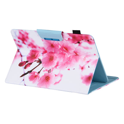 Pattern Printing Cross Texture Universal Leather Tablet Case for 7-inch Tablets