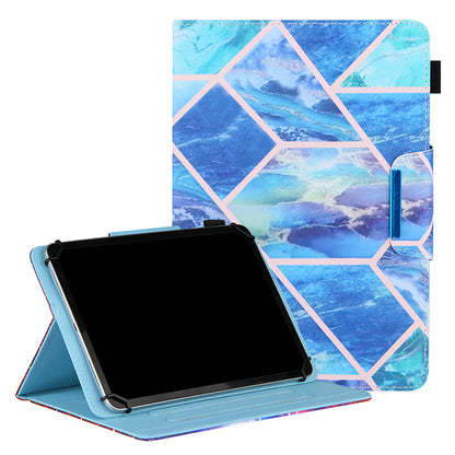 Pattern Printing Cross Texture Universal Leather Tablet Case for 7-inch Tablets