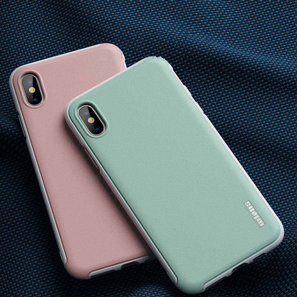 WLONS PC+TPU Combo Phone Case Macaron Series Back Shell for iPhone XS Max 6.5 inch