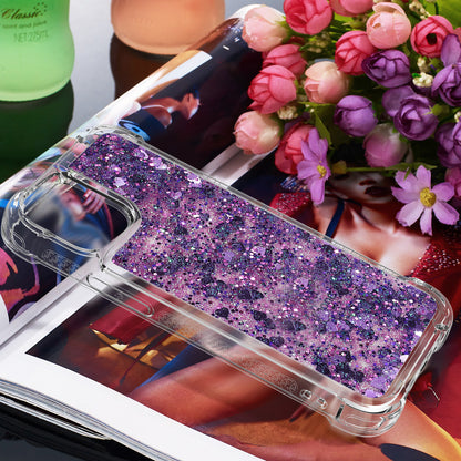 Drop-proof Glitter Sequins Moving Quicksand TPU Phone Case for iPhone 13 mini 5.4 inch