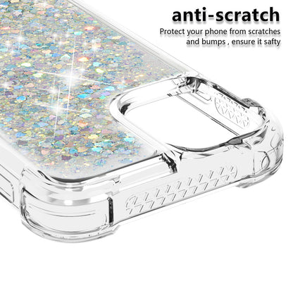 Drop-proof Glitter Sequins Moving Quicksand TPU Phone Case for iPhone 13 mini 5.4 inch