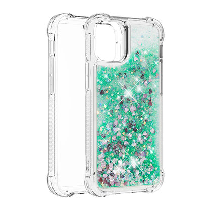 Drop-proof Glitter Sequins Moving Quicksand TPU Phone Case for iPhone 13 mini 5.4 inch