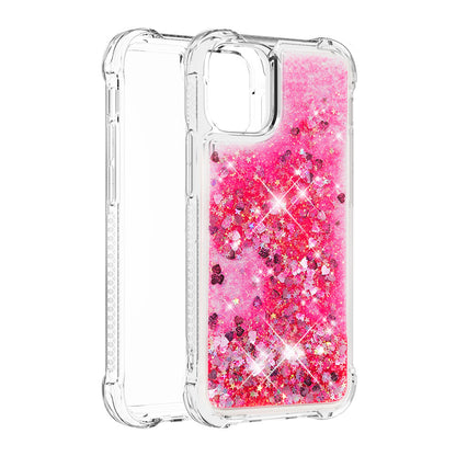 Drop-proof Glitter Sequins Moving Quicksand TPU Phone Case for iPhone 13 mini 5.4 inch