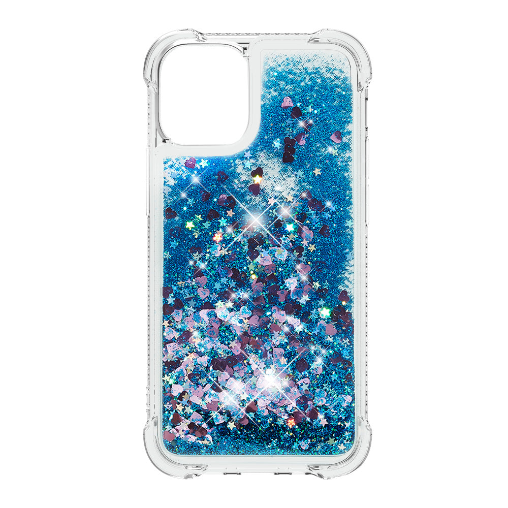 Drop-proof Glitter Sequins Moving Quicksand TPU Phone Case for iPhone 13 mini 5.4 inch