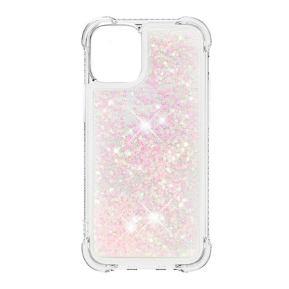 Drop-proof Glitter Sequins Moving Quicksand TPU Phone Case for iPhone 13 mini 5.4 inch