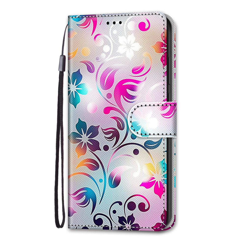 Pattern Printing PU Leather Stand Wallet Case Phone Cover for iPhone 13 6.1 inch