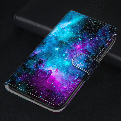 Pattern Printing PU Leather Stand Wallet Case Phone Cover for iPhone 13 6.1 inch