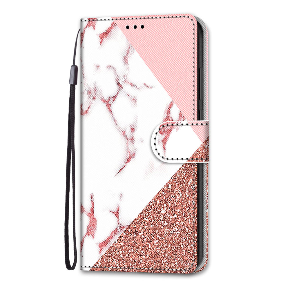 Pattern Printing PU Leather Stand Wallet Case Phone Cover for iPhone 13 6.1 inch