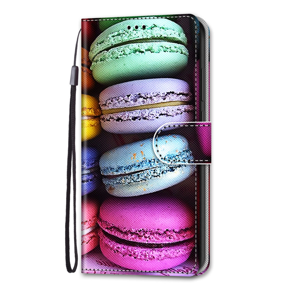 Pattern Printing PU Leather Stand Wallet Case Phone Cover for iPhone 13 6.1 inch