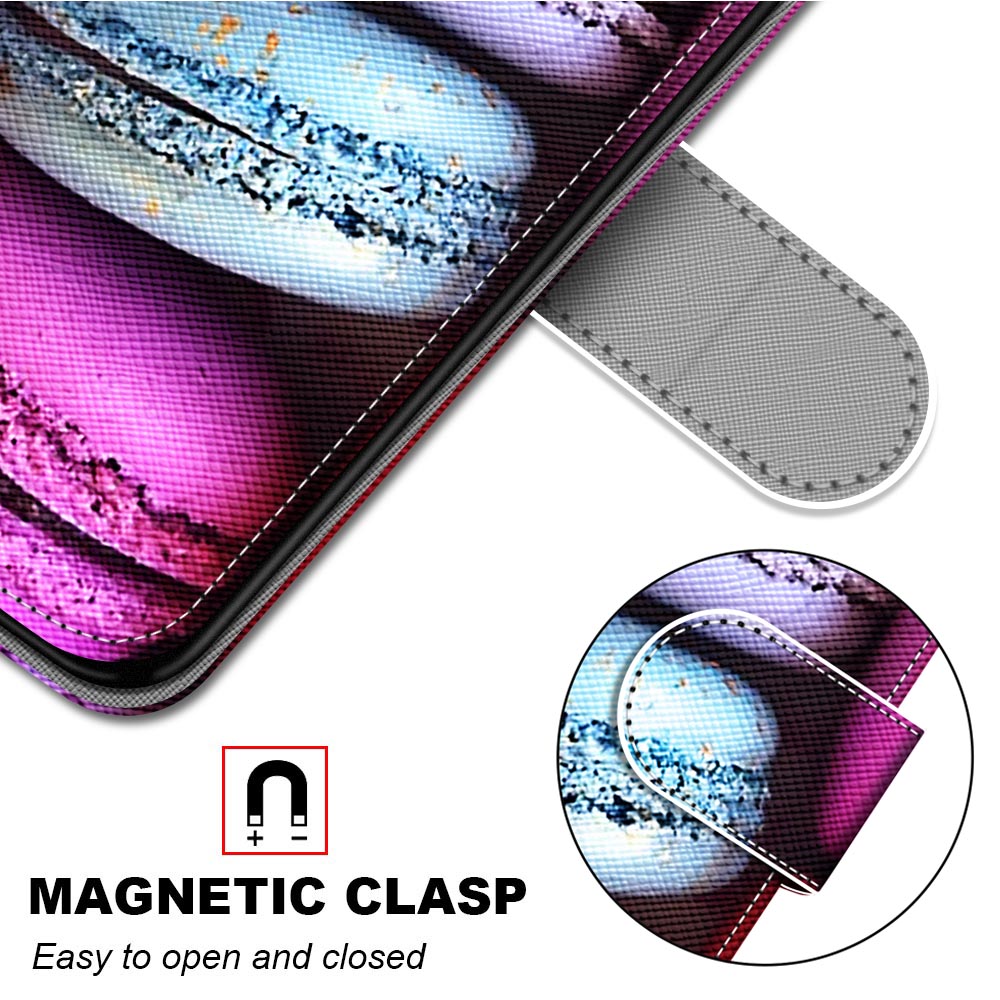 Pattern Printing PU Leather Stand Wallet Case Phone Cover for iPhone 13 6.1 inch