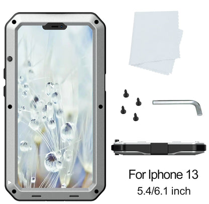 Tank Series 360 Degree Full-body Protection Heavy Duty Sturdy Hybrid Case with Built-in Tempered Glass Film Designed for iPhone 13 6.1 inch