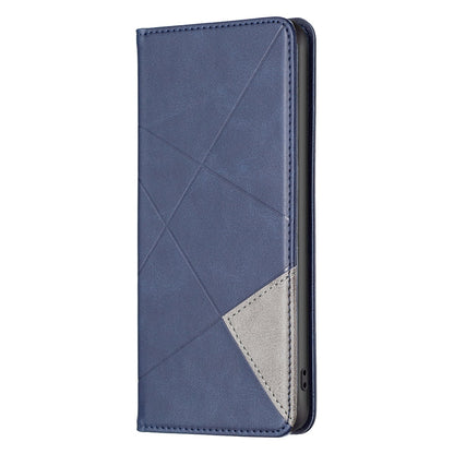 For Xiaomi 12 Lite BF Imprinting Pattern Series-1 Geometric Imprinted Magnetic Auto-absorbed PU Leather Cover Card Holder Stand Inner TPU Case