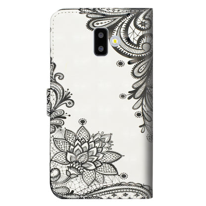 [Light Spot Decor] Pattern Leather Wallet Mobile Shell for Samsung Galaxy J6 Plus / J6 Prime