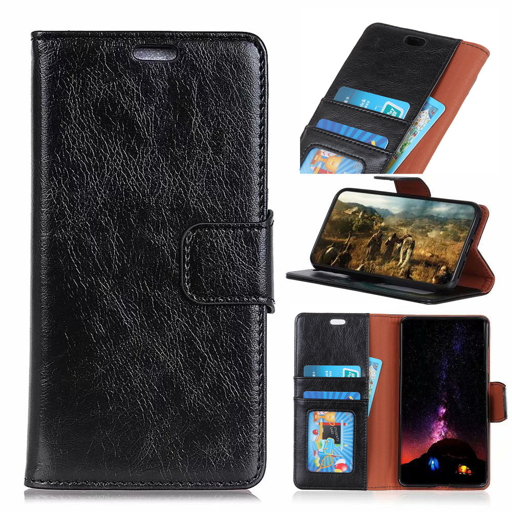 [Nappa Texture] Split Leather Wallet Case for Samsung Galaxy S10e