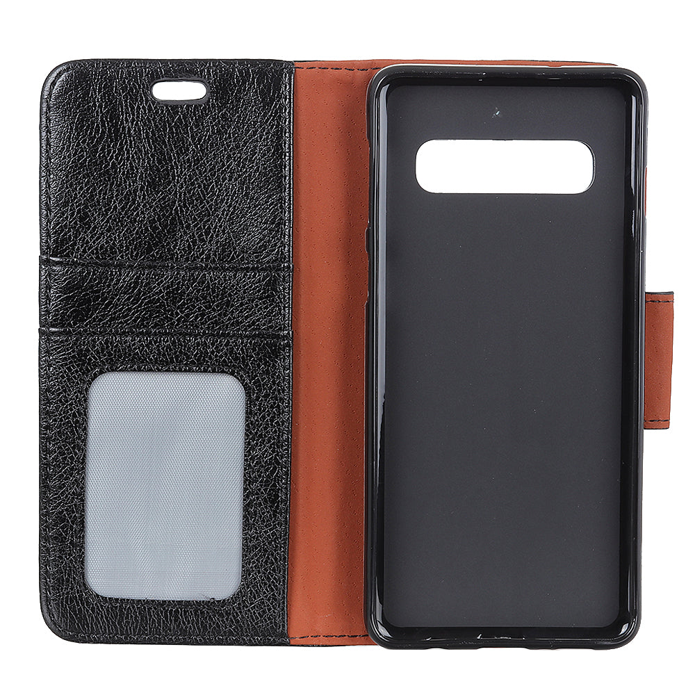 [Nappa Texture] Split Leather Wallet Case for Samsung Galaxy S10e