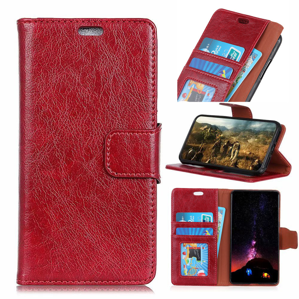 [Nappa Texture] Split Leather Wallet Case for Samsung Galaxy S10e