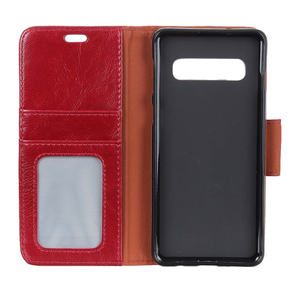 [Nappa Texture] Split Leather Wallet Case for Samsung Galaxy S10e