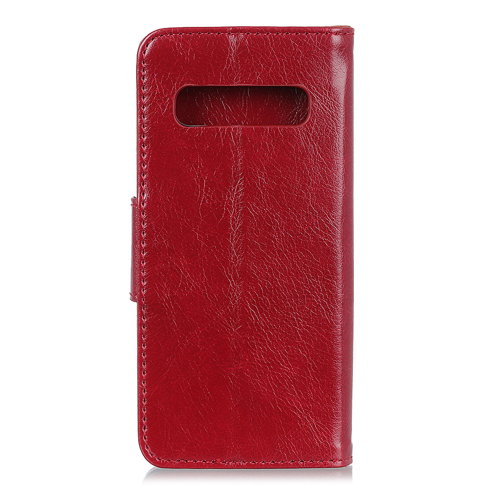 [Nappa Texture] Split Leather Wallet Case for Samsung Galaxy S10e