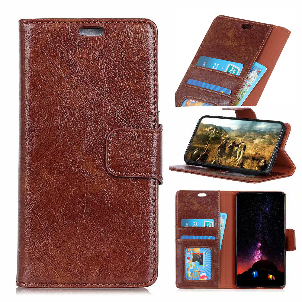 [Nappa Texture] Split Leather Wallet Case for Samsung Galaxy S10e