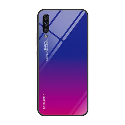 [Gradient Color] Glass + TPU + PC Phone Case Accessory for Samsung Galaxy A50 / A50s / A30s