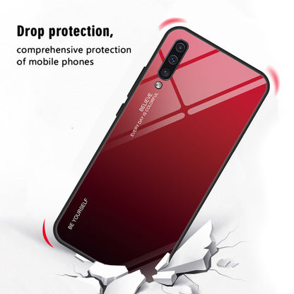 [Gradient Color] Glass + TPU + PC Phone Case Accessory for Samsung Galaxy A50 / A50s / A30s