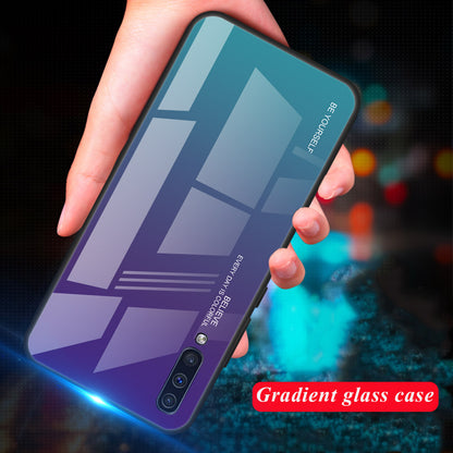 [Gradient Color] Glass + TPU + PC Phone Case Accessory for Samsung Galaxy A50 / A50s / A30s