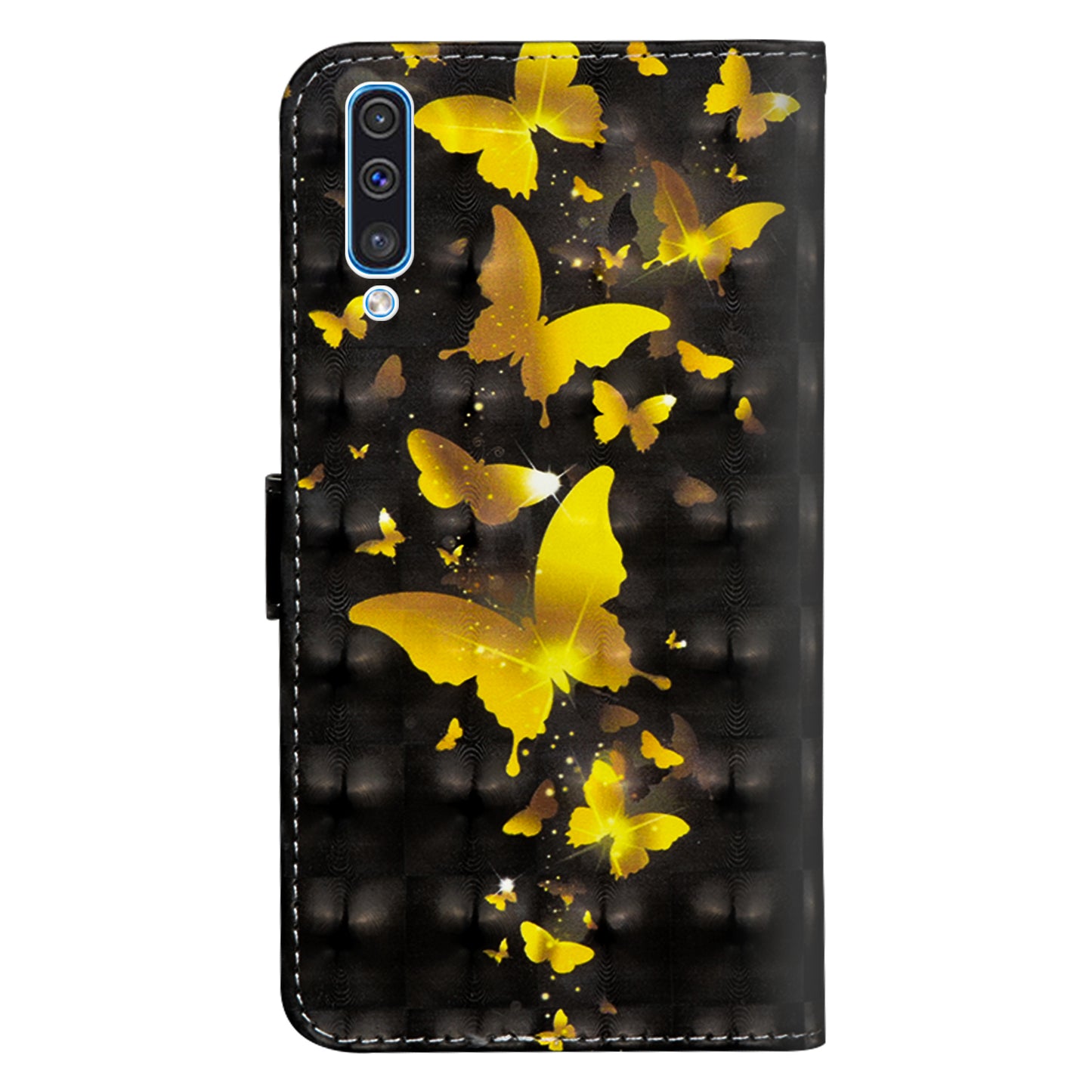 [Light Spot Decor] Patterned Leather Protection Cover for Samsung Galaxy A70