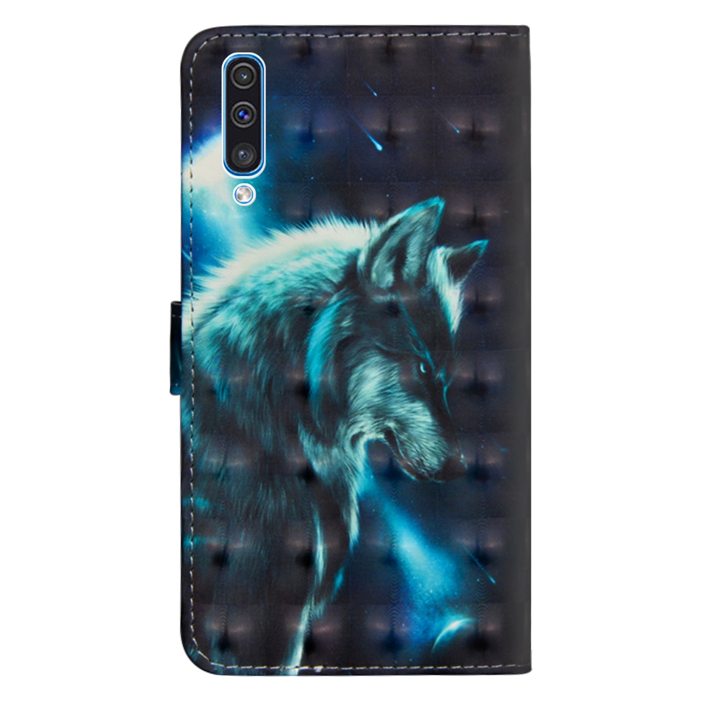 [Light Spot Decor] Patterned Leather Protection Cover for Samsung Galaxy A70