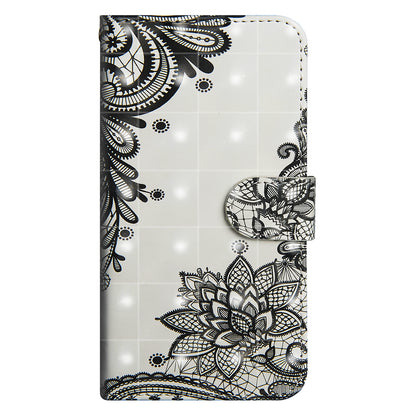 [Light Spot Decor] Patterned Leather Protection Cover for Samsung Galaxy A70