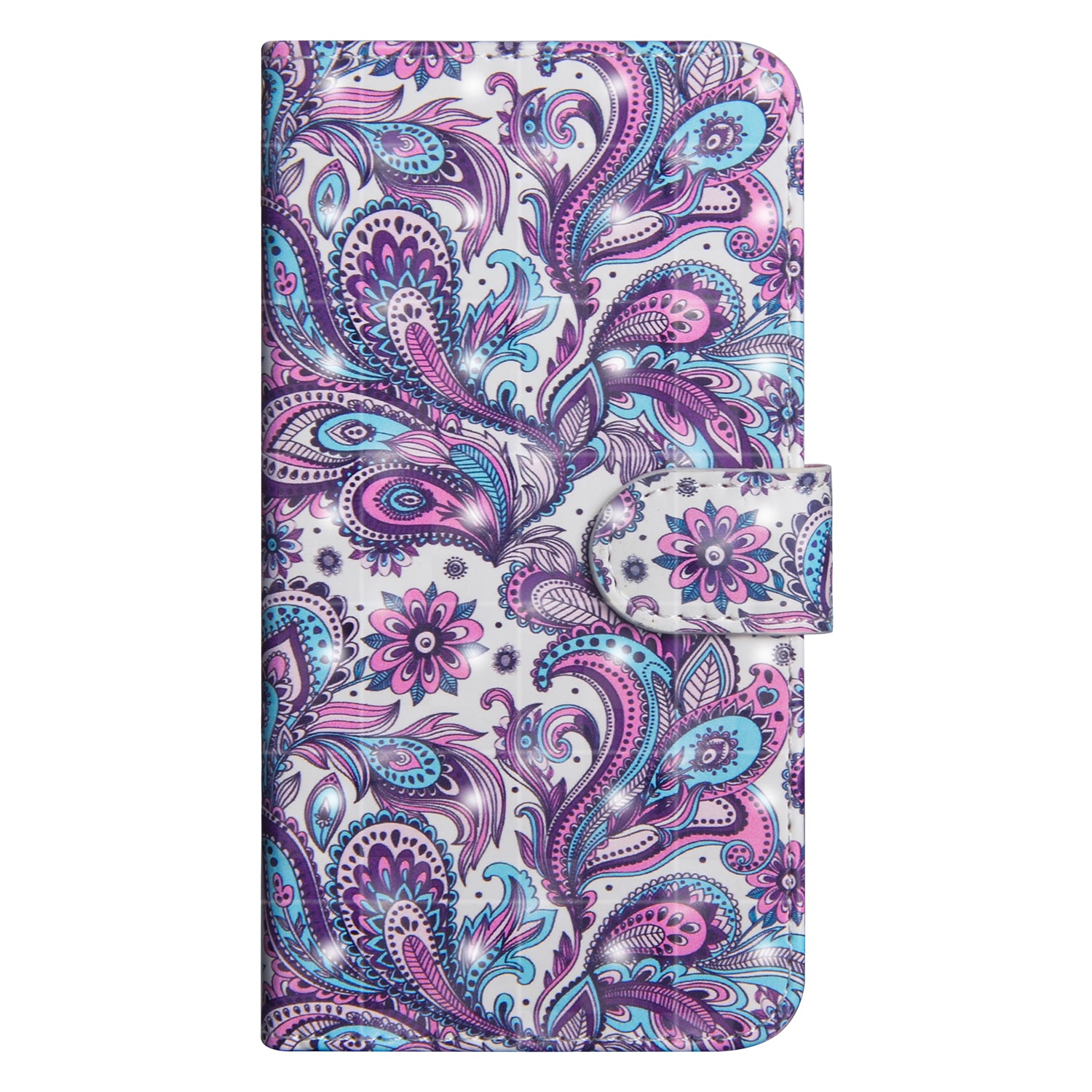 [Light Spot Decor] Patterned Leather Protection Cover for Samsung Galaxy A70