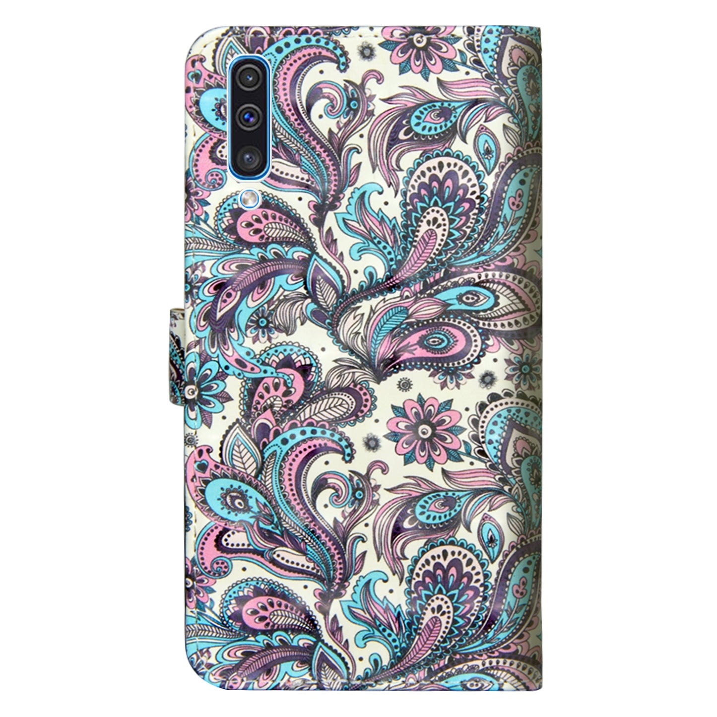 [Light Spot Decor] Patterned Leather Protection Cover for Samsung Galaxy A70