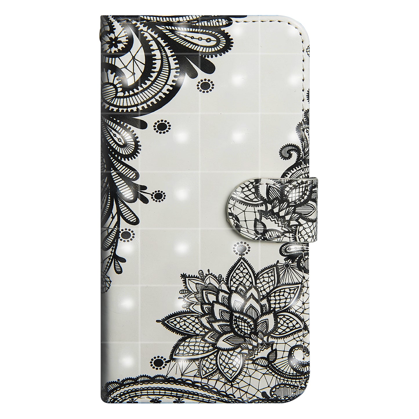 [Light Spot Decor] Patterned Leather Cell Phone Cover for Samsung Galaxy A30 / A20